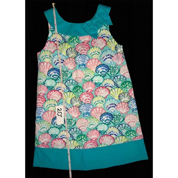 Gymboree Girls Dress, Sea shells, Size 8 Teal - Picture 2 of 3